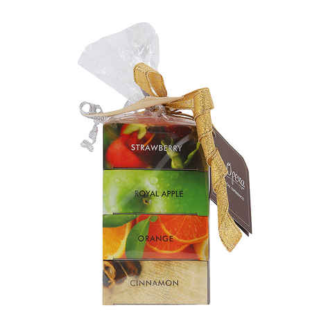 Buy Soap Opera 3+1 Combo Pack - Strawberry, Orange, Royal Apple, Cinnamon (Buy 3 Soaps, Get 1 Soap Free Worth Rs.99) (400 g) - Purplle
