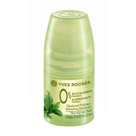 Buy Yves Rocher Jardins Du Monde Refreshing Deodrant Green Tea From China 0% Aluminium Salts Roll On Bottle (50ml) - Purplle