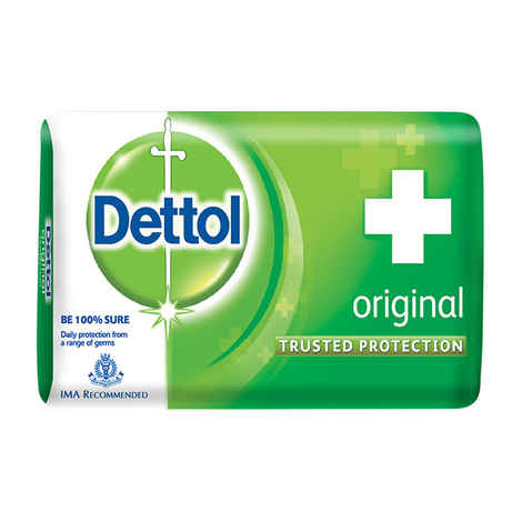 Buy Dettol Germ Protection Bathing Bar Soap, Original (125 g) - Purplle