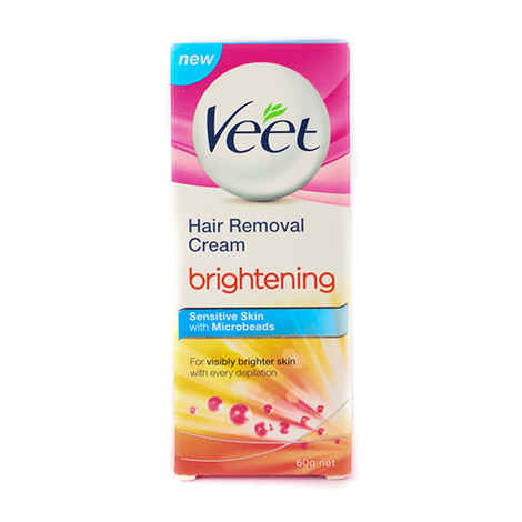 Buy Veet Hair Removal Cream Brightening Sensitive Skin (50 g) - Purplle