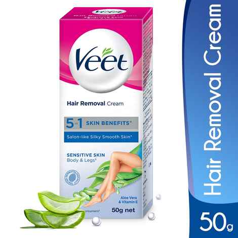 Buy Veet Hair Removal Cream Sensitive Skin (50 g) - Purplle