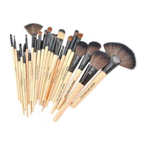 Buy Puna Store Cosmetic Makeup Brush Set - 24 Pieces with Black Leather Case - Purplle
