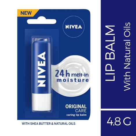 Buy NIVEA Lip Balm, Original Care, 4.8g - Purplle