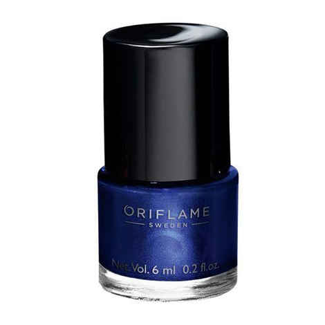 Buy Oriflame Pure Colour Nail Polish Mini Midnight Blue (6 ml) - Purplle