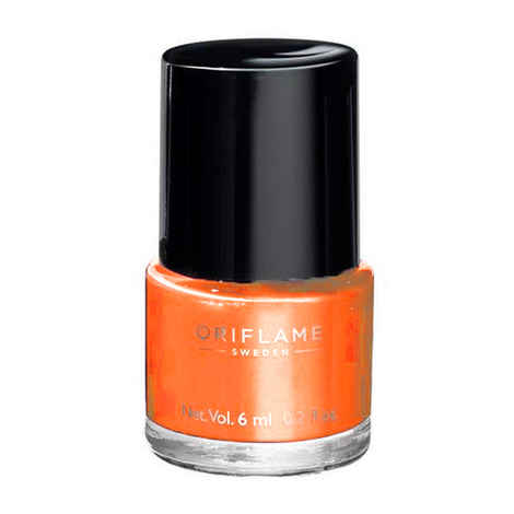Buy Oriflame Pure Colour Nail Polish Mini Coral Orange (6 ml) - Purplle