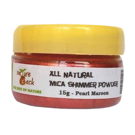Buy NatureSack Pure Mineral Mica Powder Pearl Maroon Shimmer (15 g) - Purplle