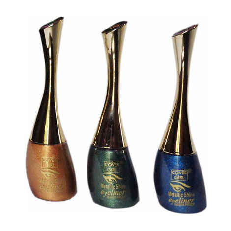 Buy Cover Girl Eye Liner Brown, Mehandi, Peacock Blue (6.5 ml) - Purplle