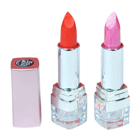 Buy Blue Heaven Follow Me Lipstick Blossom Pink & Renewing Red (Pack of 2) - Purplle