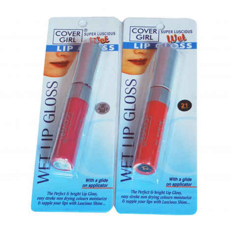 Buy Cover Girl Lip Gloss Moon Roses & Neon Pink Set of 2 - Purplle