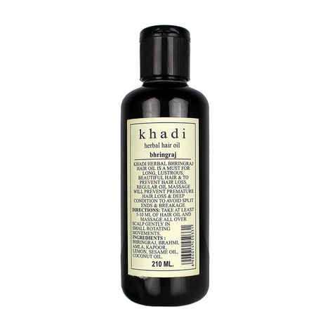Buy Khadi Herbal Hair Oil Amla Bhringraj 210 ml - Purplle