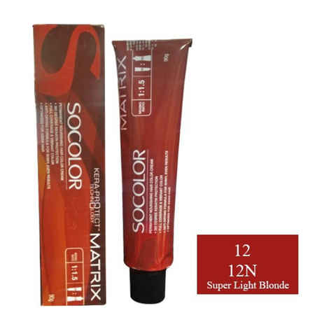 Buy Matrix So.Color 12 Series 12N Super light blonde (90 ml) - Purplle