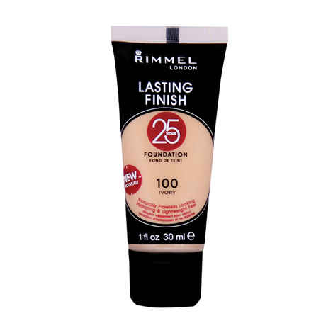 Buy Rimmel Lasting Finish 25 Hours Foundation - Ivory #100 (30 ml) - Purplle
