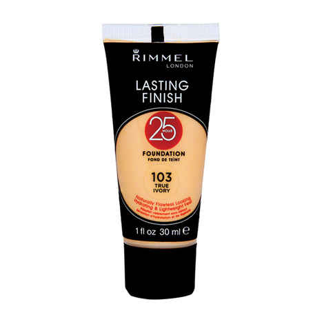 Buy Rimmel Lasting Finish 25 Hours Foundation - True Ivory #103 (30 ml) - Purplle
