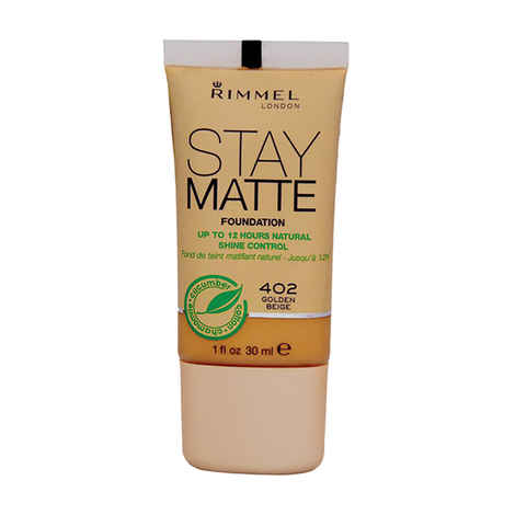 Buy Rimmel Stay Matte Foundation - Golden Beige #402 (30 ml) - Purplle