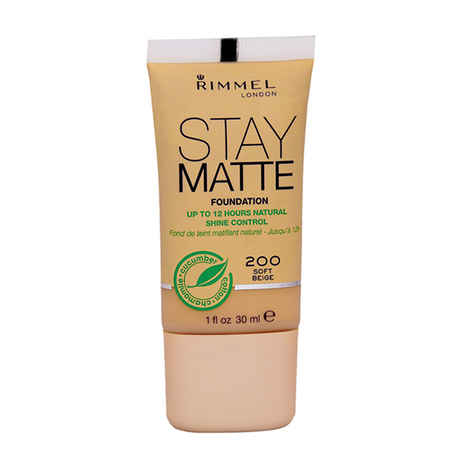 Buy Rimmel Stay Matte Foundation - Soft Beige #200 (30 ml) - Purplle