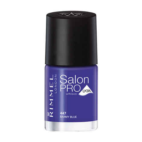 Buy Rimmel Salon Pro With Avec Lycra - Barmy Blue #447 (12 ml) - Purplle