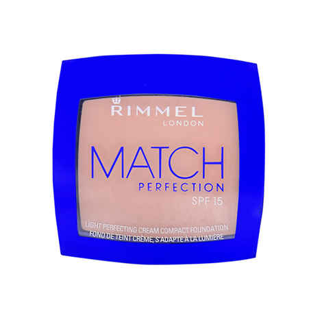 Buy Rimmel Match Perf Spf15 Light Cream Compact Fnd-Light Porcelain #010 (7 g) - Purplle
