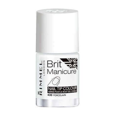 Buy Rimmel Brit Manicure Nail Tip Color - Porcelain (12 ml) - Purplle
