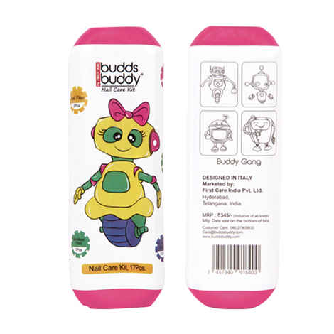 Buy Buddsbuddy Nailcare Kit17Pcs Pack Pink - Purplle