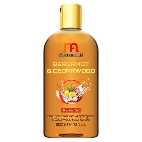 Man Arden Bergamot & Cedarwood Luxury Shower Gel - Bergamot & Cedarwood Essential Oils Body Wash (300 ml)