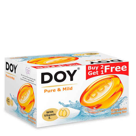 Buy Doy Pure & Mild Glycerin Transparent Soap (125 g)(Buy 2 Get 1 Free) - Purplle
