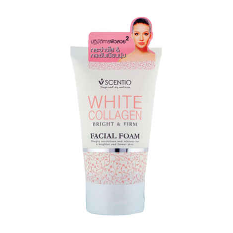 Buy Scentio White Collagen Bright & Firm Facial Foam (Made In Thailand) - Purplle