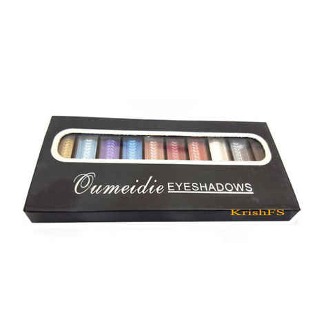 Buy Qumeidie 10 Colors Sparkle Creamy Eyeshadow Shade -3 - Yy-212 - Purplle