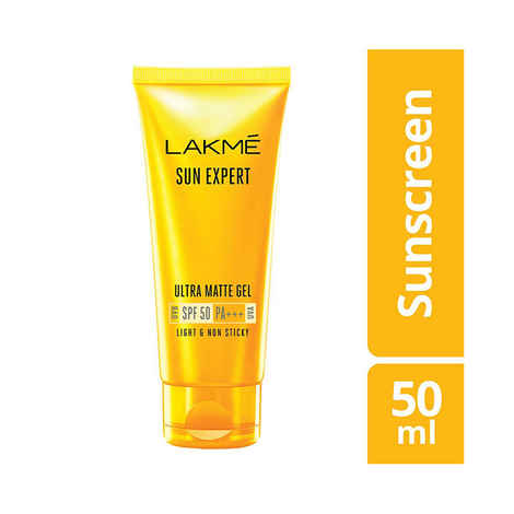 Buy Lakme Sun Expert Super Matte Lotion Sunscreen SPF 30 PA++ with Niacinamide & Vit C | Broad spectrum UVA/B protection | Blue light protection | No White Cast | for all dry, normal skin| 50ml - Purplle