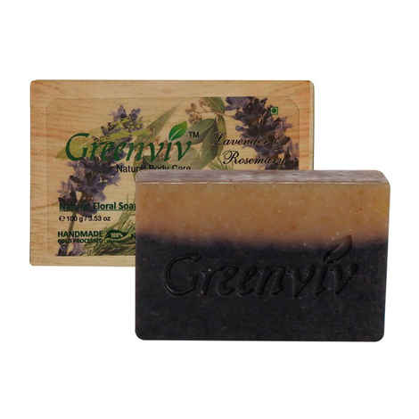 Buy Greenviv Natural Lavender & Rosemary Soap (100 g) - Purplle