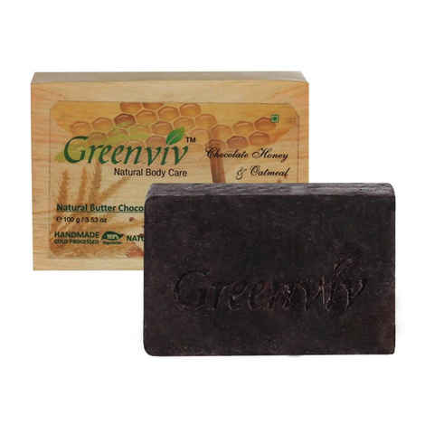 Buy Greenviv Natural Chocolate Soap (100 g) - Purplle