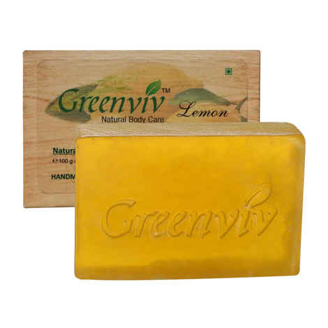 Buy Greenviv Natural Lemon Soap (100 g) - Purplle