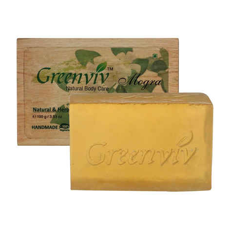 Buy Greenviv Natural Mogra Soap (100 g) - Purplle