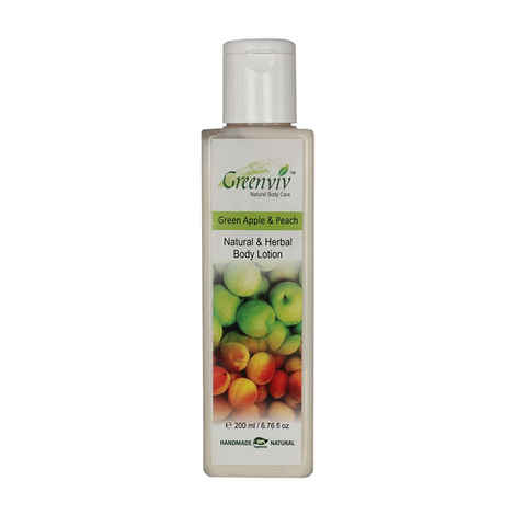 Buy Greenviv Natural Green Apple & Peach Body Lotion (200 ml) - Purplle