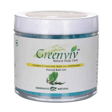Buy Greenviv Natural Eucalyptus & Peppermint Bath Salt (100 g) - Purplle