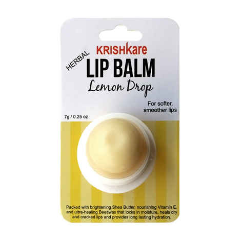 Buy Krishkare Krishkare Herbal Lip Balm - Lemon Drop (7 g) - Purplle