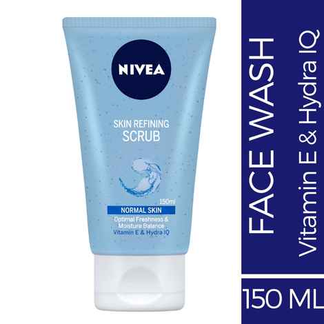Buy NIVEA Face Wash, Skin Refining Scrub, 150ml - Purplle