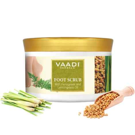 Buy Vaadi Herbals Foot Scrub With Fenugreek And Lemongrass Oil (500 g) - Purplle