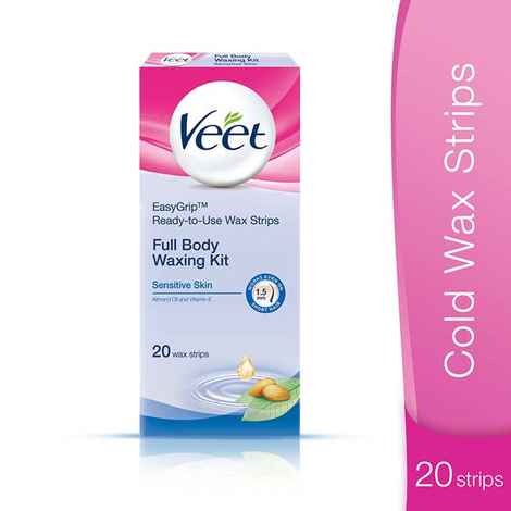 Buy Veet Full Body Waxing Kit Sensitive Skin (Pack of 1) - Purplle