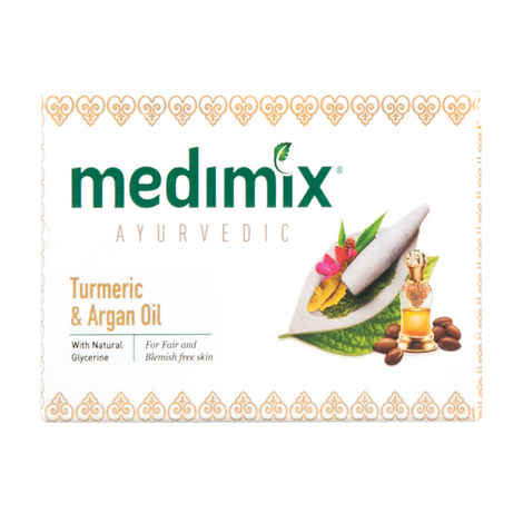 Buy Medimix Ayurvedic Turmeric & Argan Oil Soap (125 g) - Purplle
