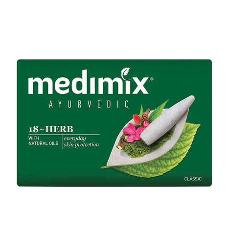 Buy Medimix Ayurvedic 18 Herb Classic With Natural Oils (50 g X 12 PCs) - Purplle