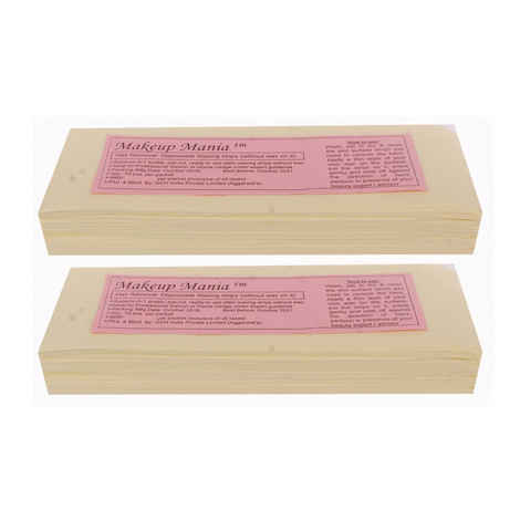 Buy Makeup Mania Hair Removal Waxing Strips - Ivory 140 Pcs - Purplle