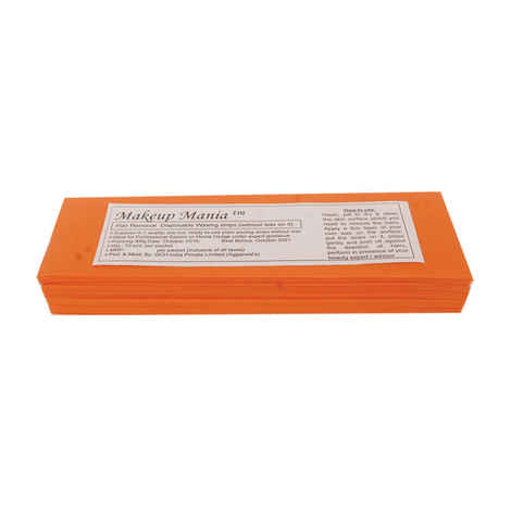 Makeup Mania Hair Removal Waxing Strips - Orange 70 Pcs