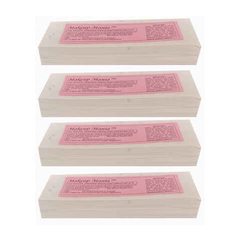 Makeup Mania Hair Removal Waxing Strips - White 280 Pcs