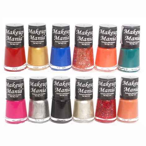Makeup Mania Exclusive Nail Polish Set of 12 Pcs (Multicolor Set # 79)