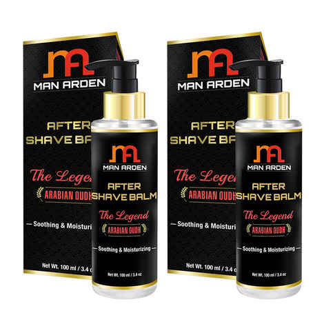 Buy Man Arden After Shave Balm The Legend (Arabian Oudh) (100 ml) x Pack of 2 - Purplle