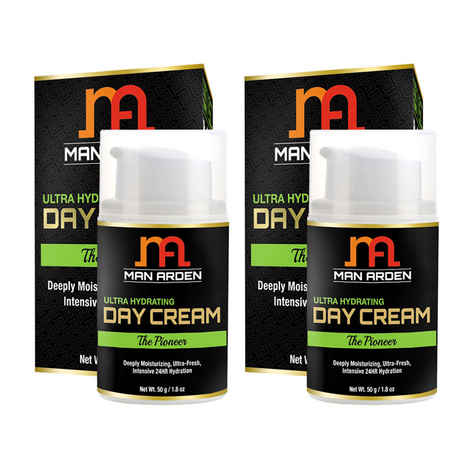Buy Man Arden Ultra Hydrating Day Cream The Pioneer (50 g) x Pack of 2 - Purplle