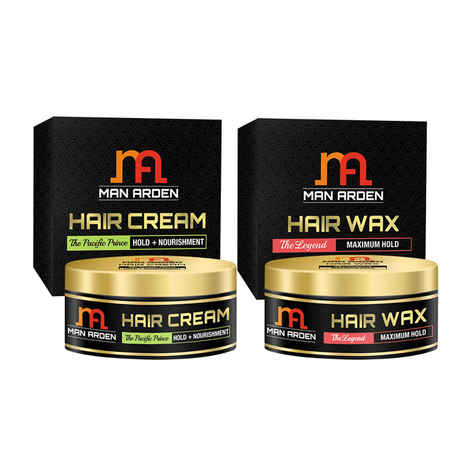 Buy Man Arden Hair Cream The Pacific Prince + Hair Wax (The Legend Kit) - Purplle