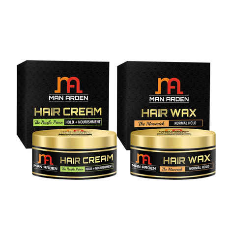 Buy Man Arden Hair Cream The Pacific Prince + Hair Wax (The Maverick Kit) - Purplle