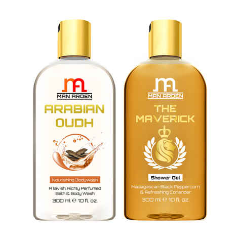 Buy Man Arden Arabian Oudh + The Maverick Luxury Shower Gel (300 ml) - Purplle