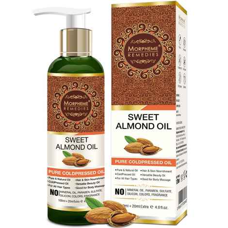 Buy Morpheme Pure Coldpressed Sweet Almond Oil (120 ml) - Purplle